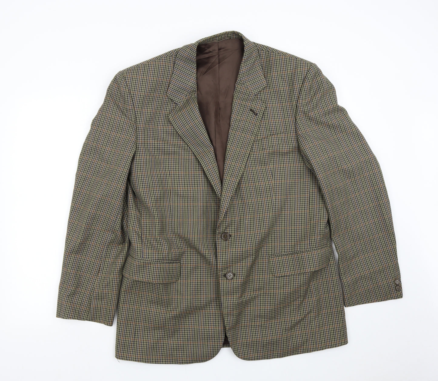Skopes Mens Brown Check  Jacket Suit Jacket Size 42