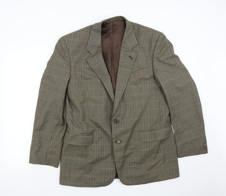 Skopes Mens Brown Check  Jacket Suit Jacket Size 42