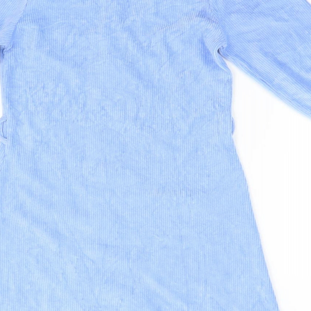 ASOS Womens Blue  Corduroy Shirt Dress  Size 8