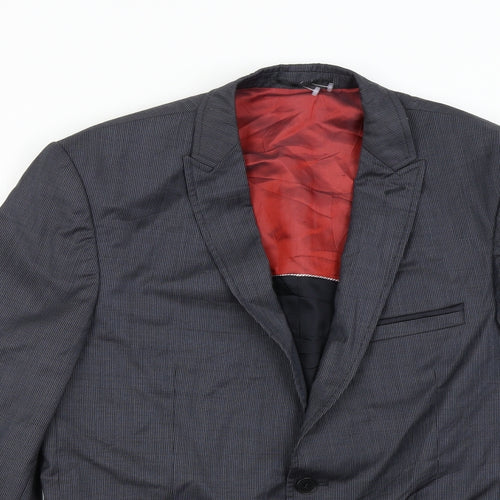 SARAR Mens Grey   Jacket Suit Jacket Size 40
