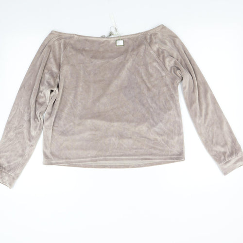 ASOS Womens Brown  Fleece Pullover Jumper Size 10