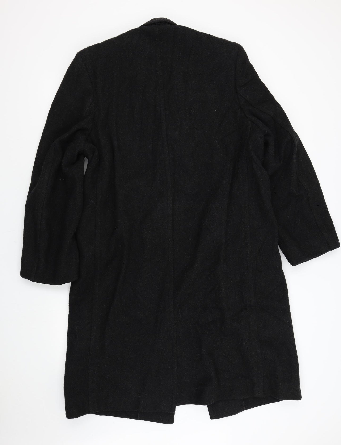 Weaver Wearer Mens Black   Overcoat Coat Size L