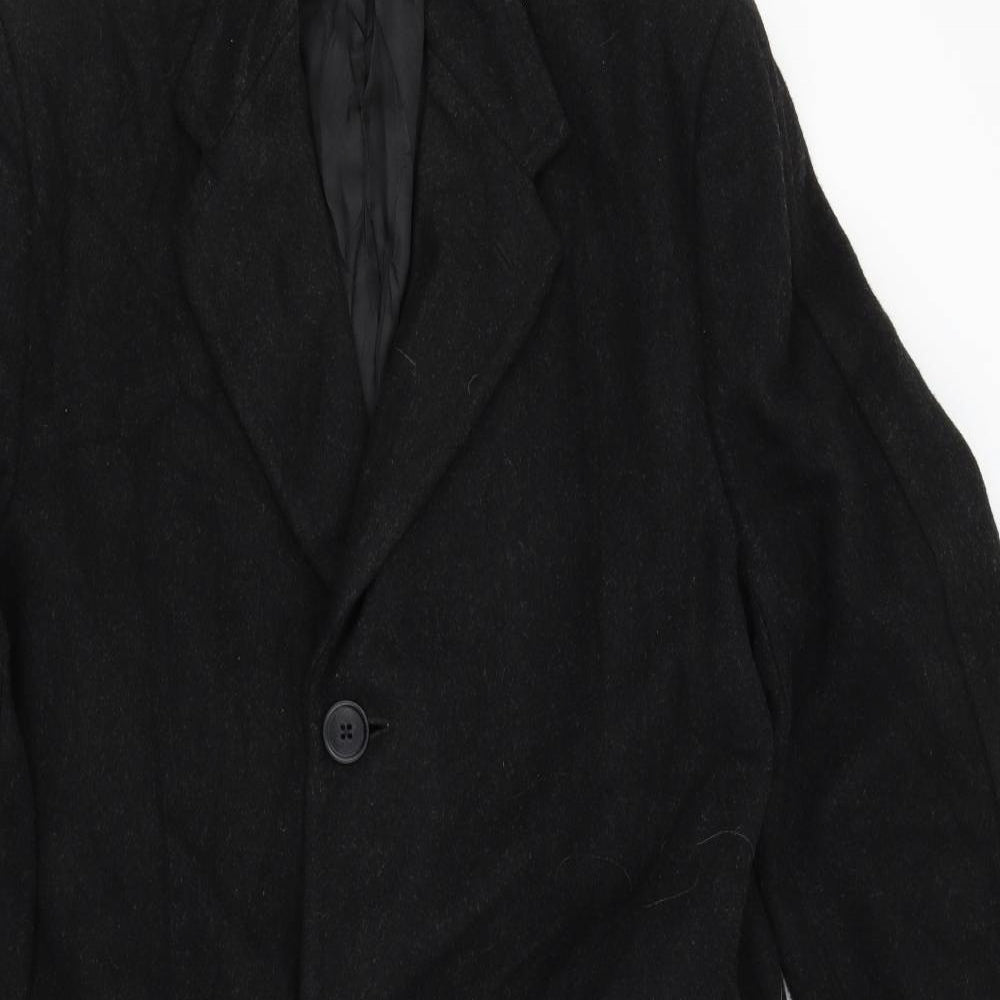 Weaver Wearer Mens Black   Overcoat Coat Size L