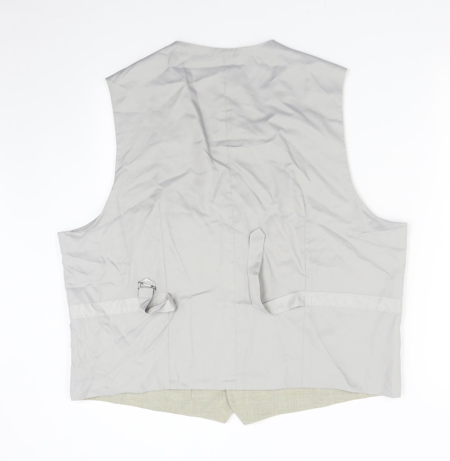 M&S Mens Beige    Suit Waistcoat Size 2XL