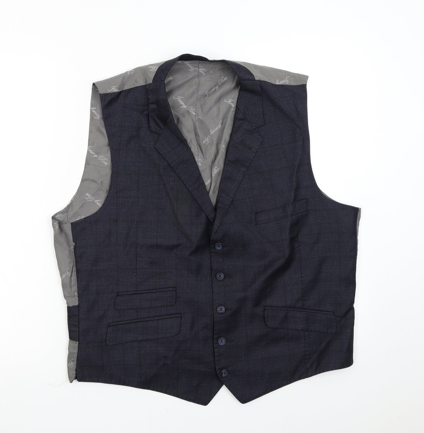 Jimmy Bee Mens Blue   Jacket Suit Waistcoat Size 46