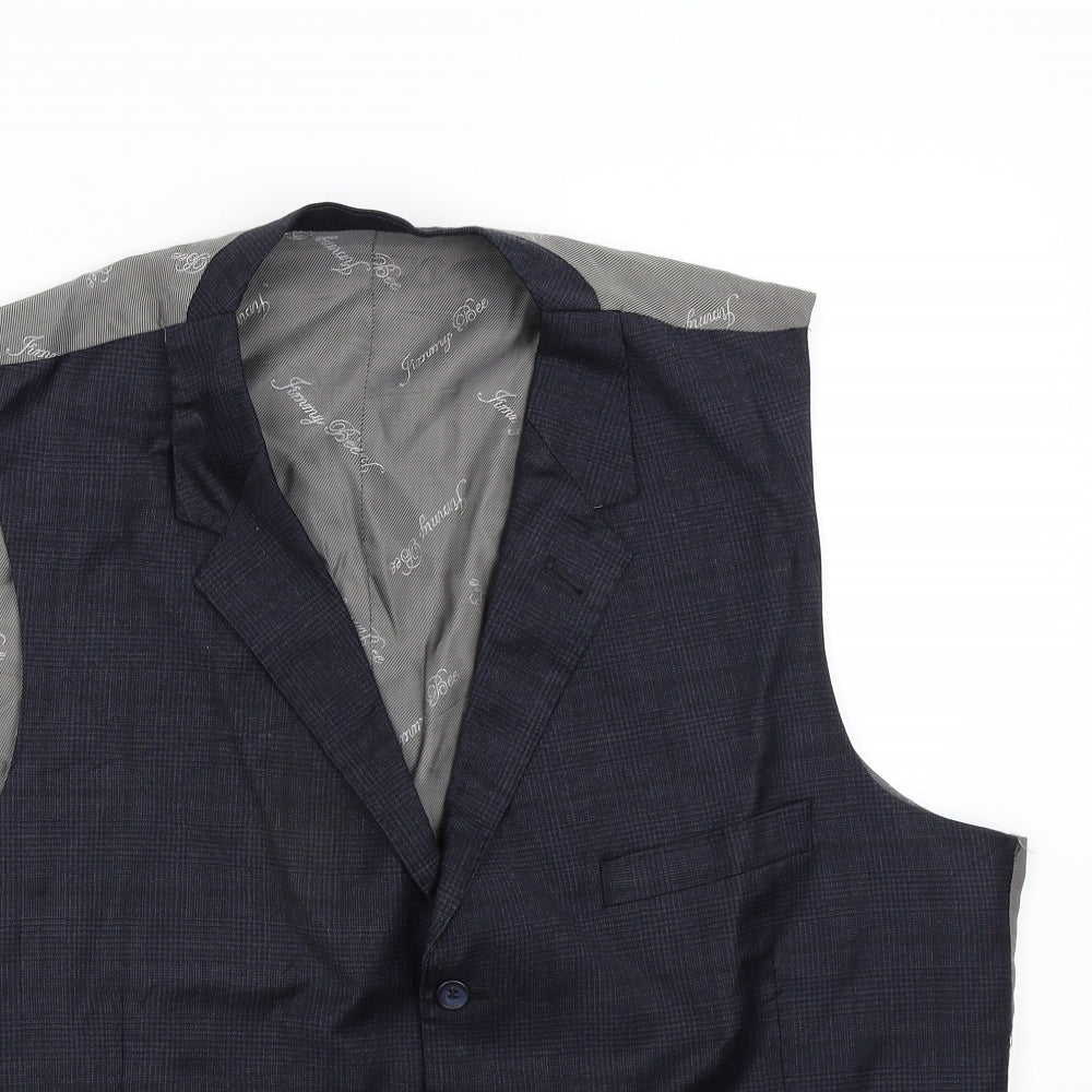 Jimmy Bee Mens Blue   Jacket Suit Waistcoat Size 46