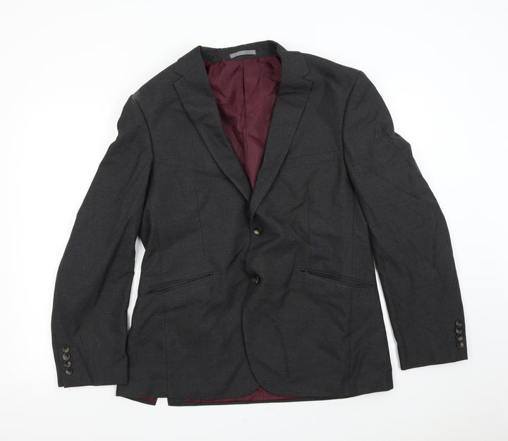 M&S Mens Grey Jacket Suit Jacket Size 42