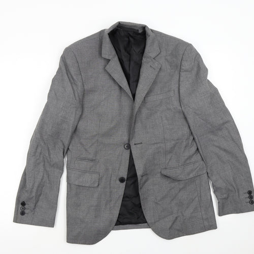 M&S Mens Grey   Jacket Suit Jacket Size 36