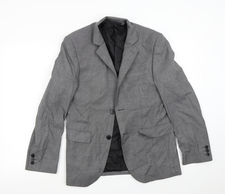 M&S Mens Grey Jacket Suit Jacket Size 36