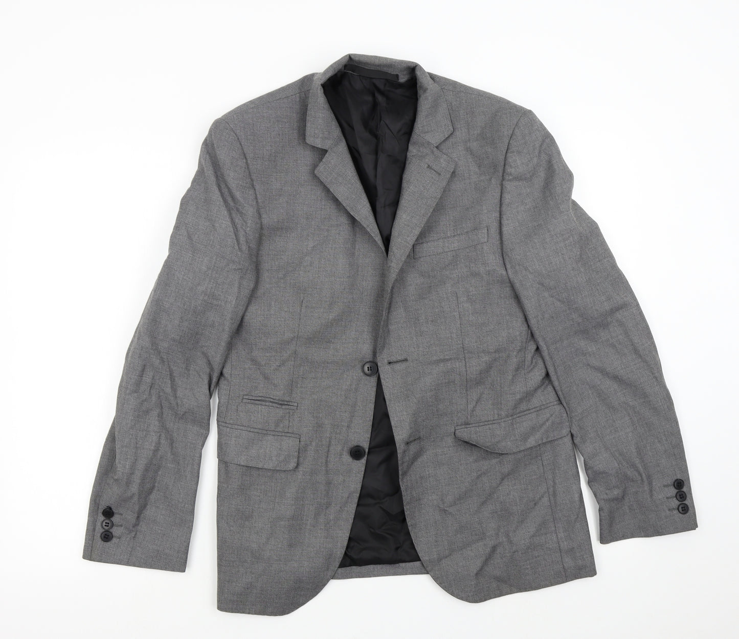 M&S Mens Grey   Jacket Suit Jacket Size 36