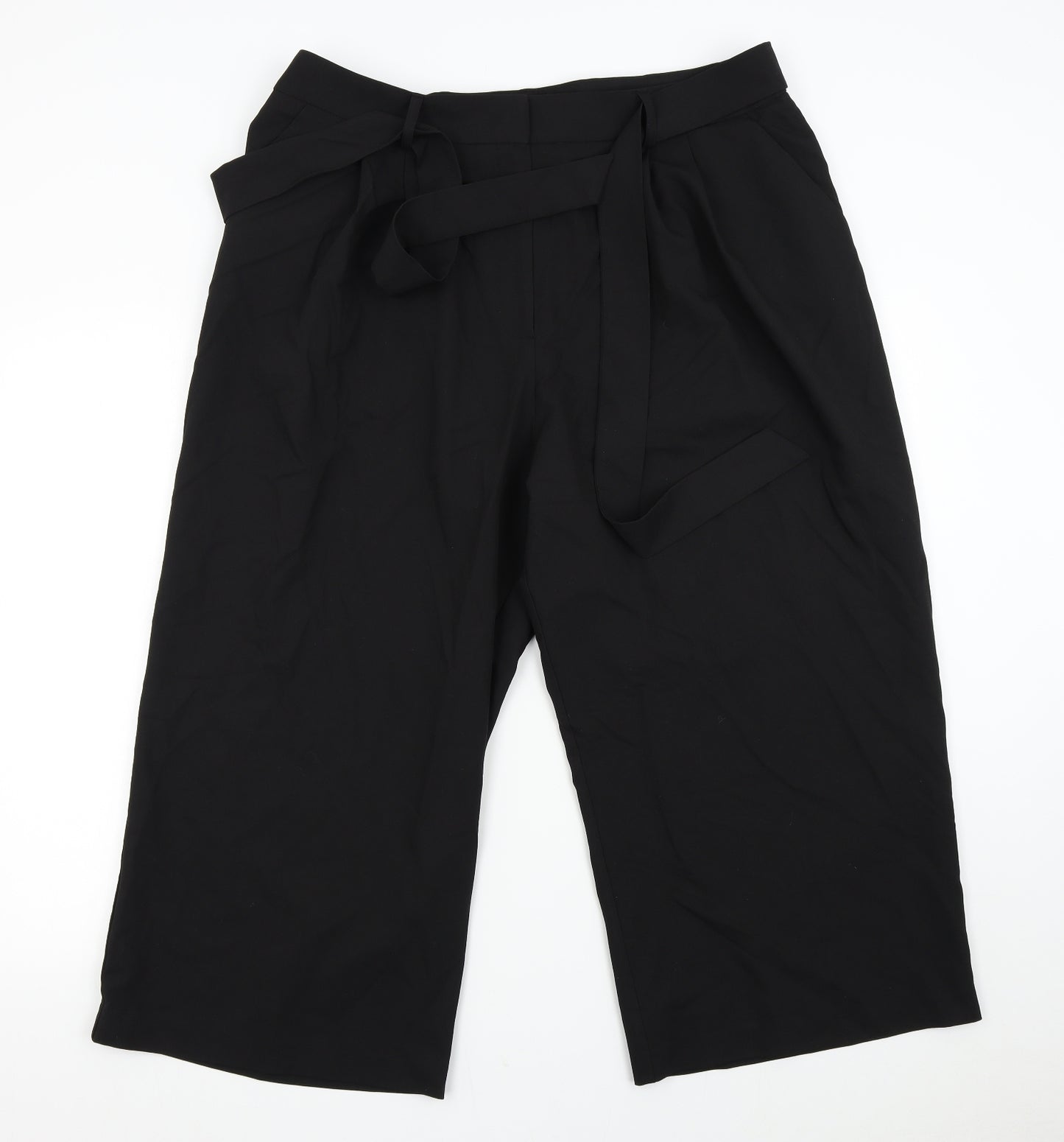 ASOS Womens Black   Capri Trousers Size 18 L22 in