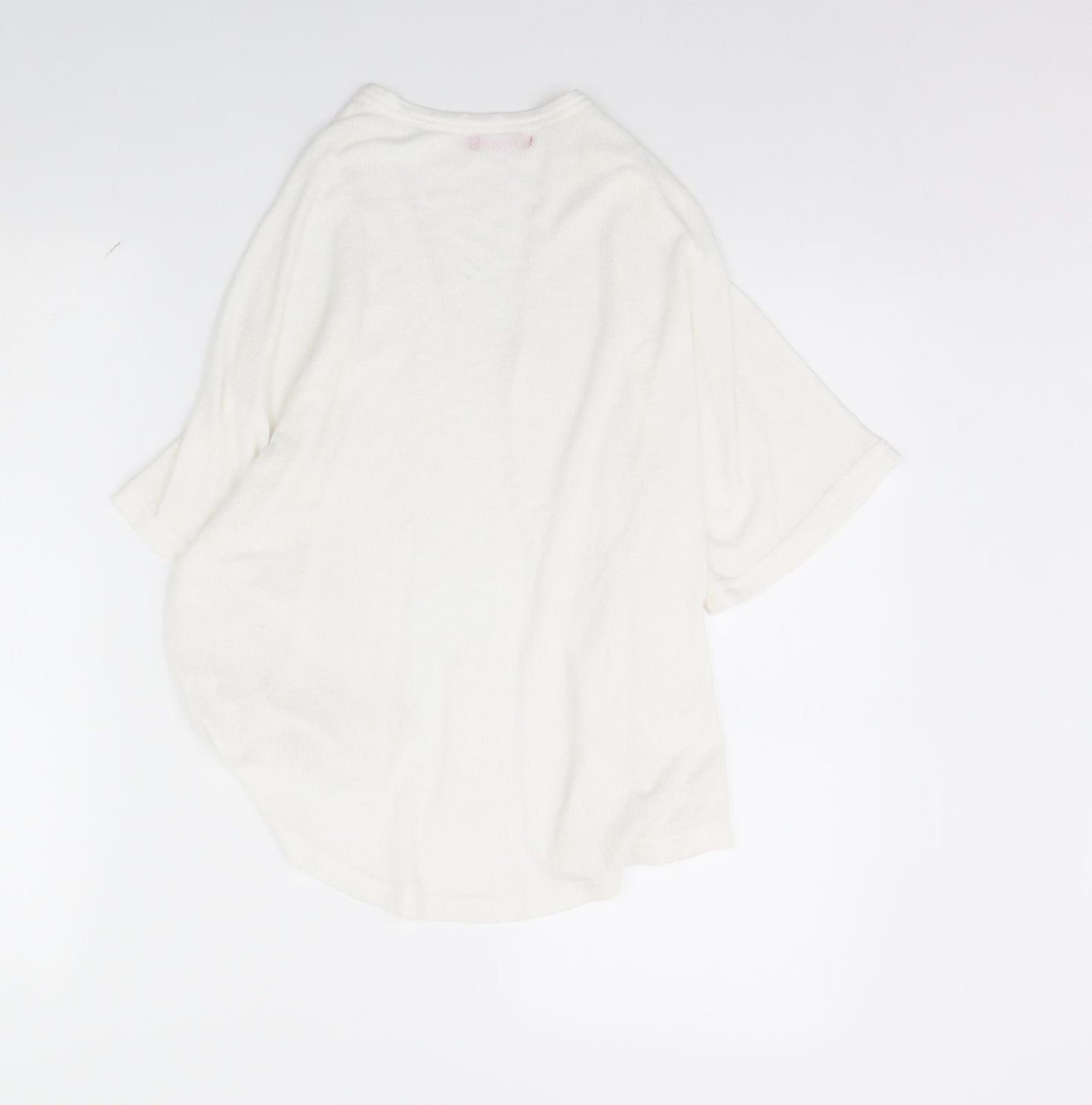 yd Girls White   Cardigan Jumper Size 10 Years