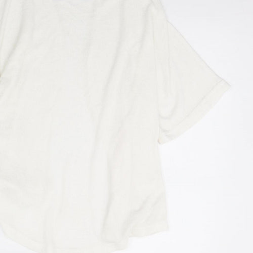 yd Girls White   Cardigan Jumper Size 10 Years