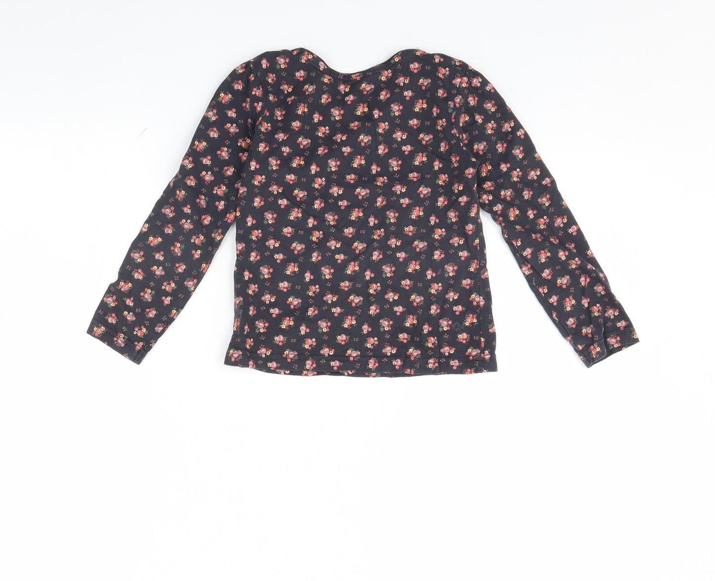 Young Dimension Girls Blue Floral  Basic T-Shirt Size 6 Years