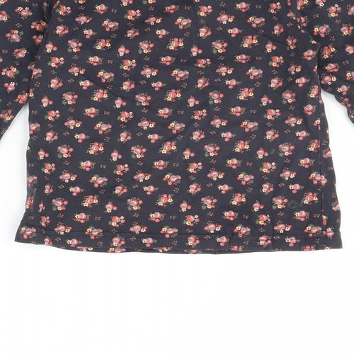 Young Dimension Girls Blue Floral  Basic T-Shirt Size 6 Years