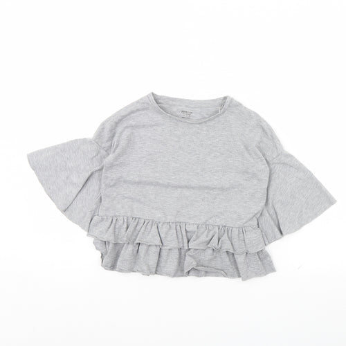 F&F Girls Grey   Basic Blouse Size 6 Years