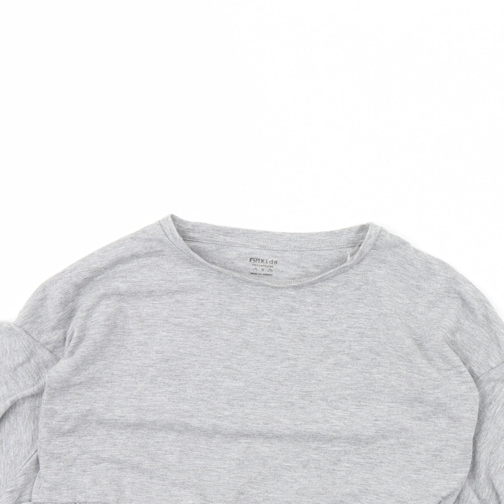 F&F Girls Grey   Basic Blouse Size 6 Years