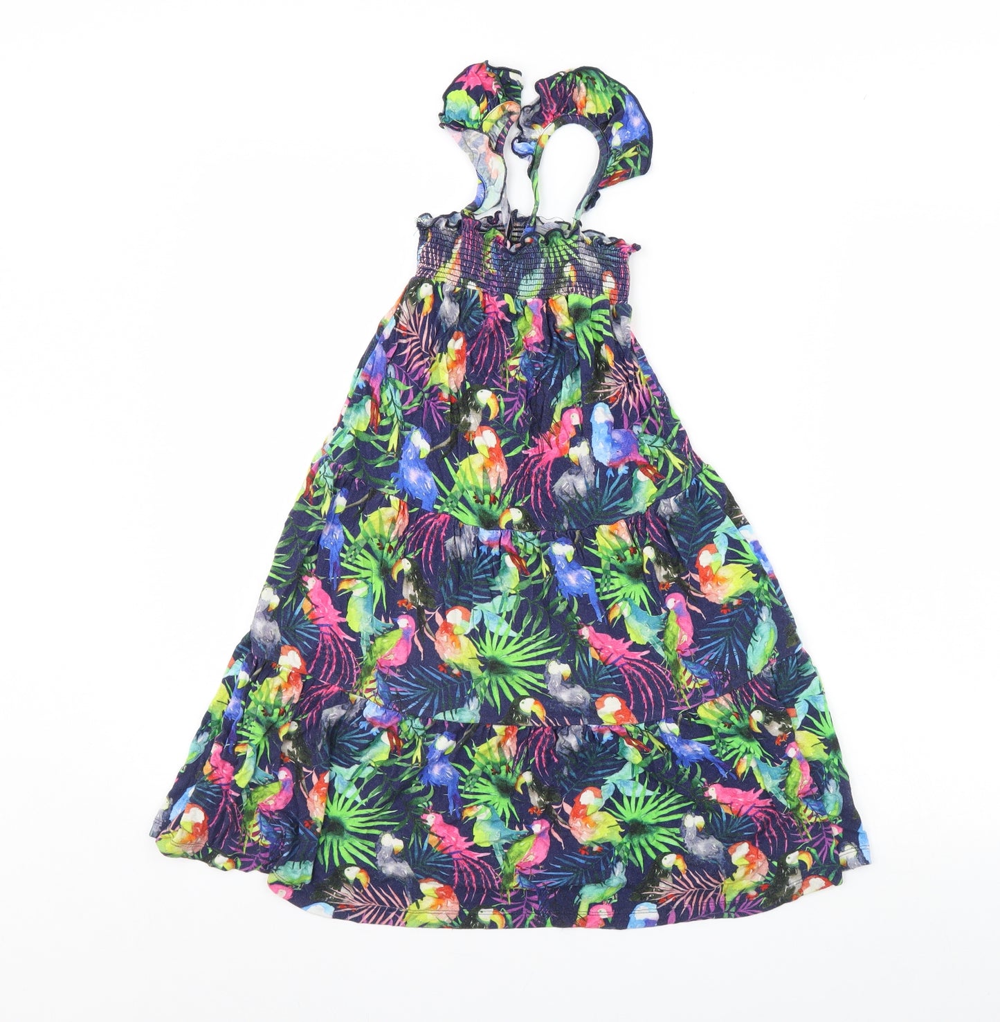 NEXT Girls Blue Floral  Maxi  Size 4 Years