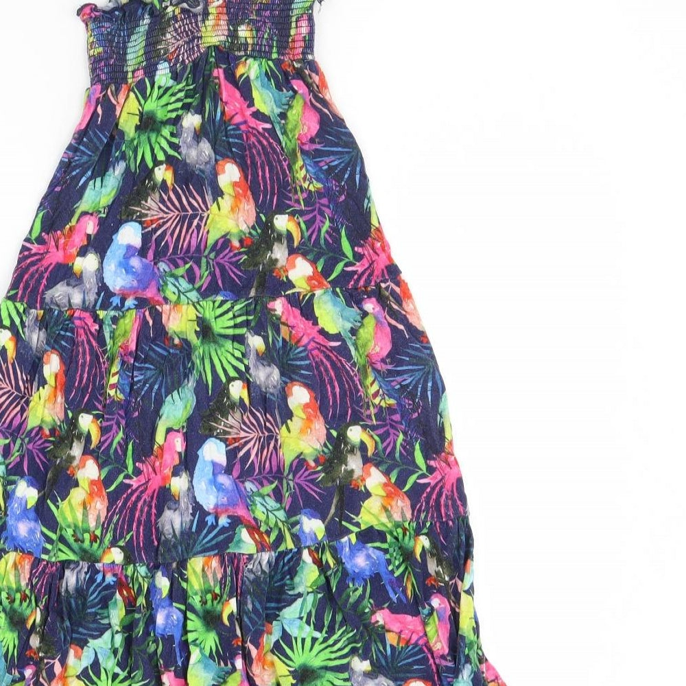 NEXT Girls Blue Floral  Maxi  Size 4 Years