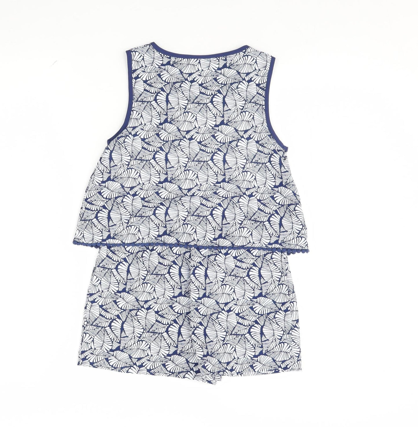 I Love Girls Wear Girls Blue Floral  Playsuit One-Piece Size 8 Years