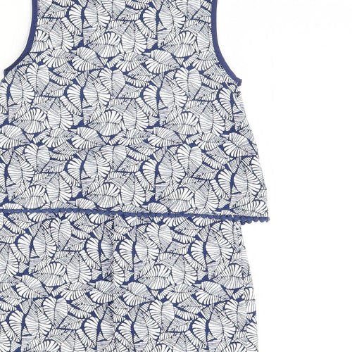 I Love Girls Wear Girls Blue Floral  Playsuit One-Piece Size 8 Years