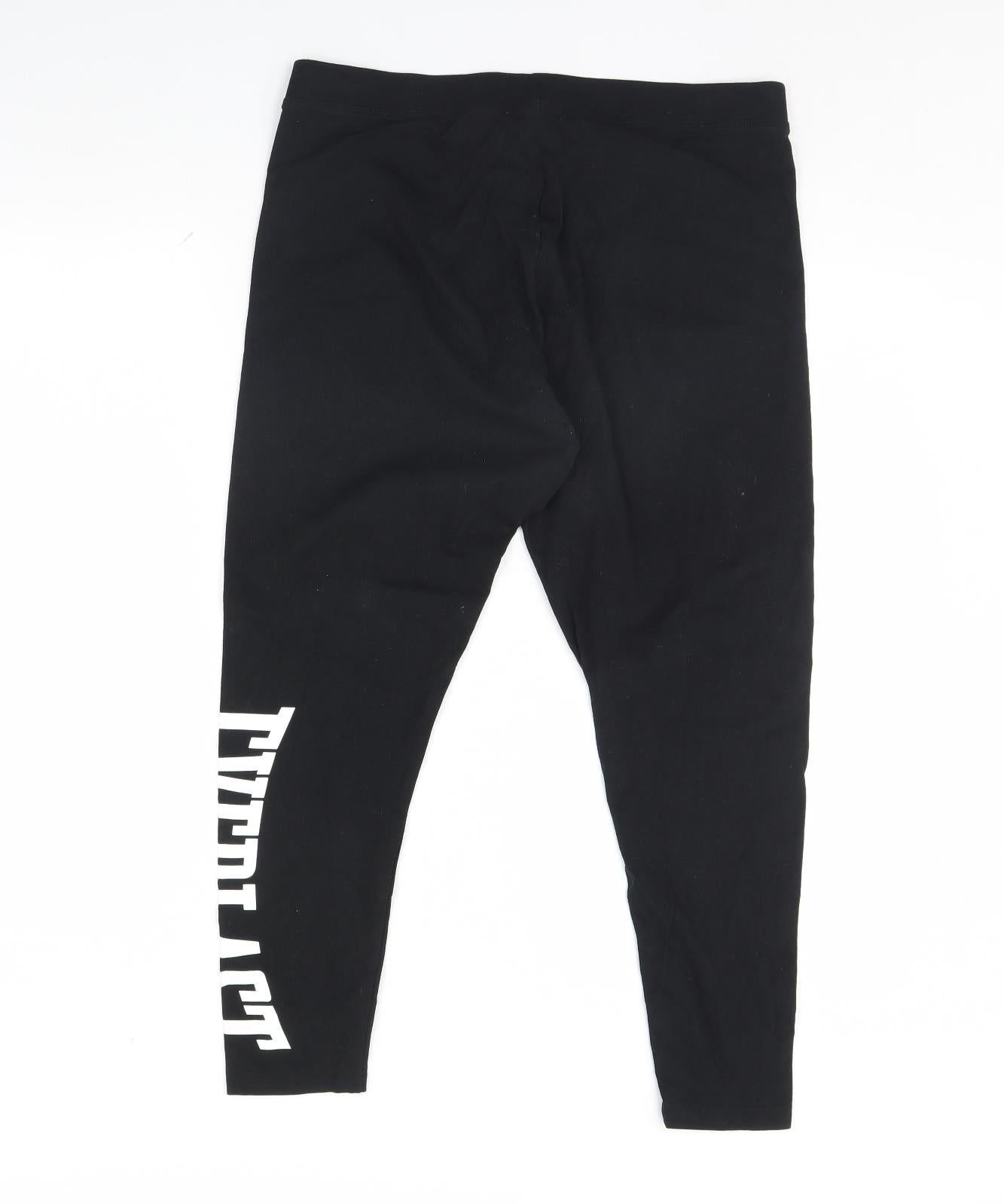 Everlast Womens Black   Capri Leggings Size 16 L27 in