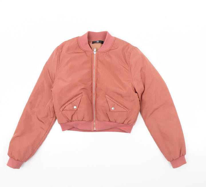 Missguided Womens Pink Jacket Coat Size 8