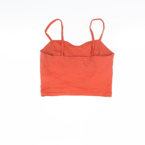 Primark Womens Orange   Cropped Tank Size 4
