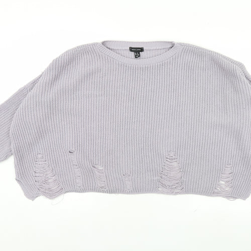 New Look Womens Purple   Pullover Jumper Size M