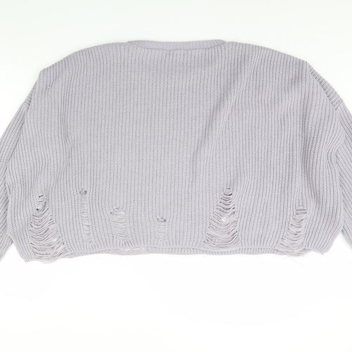 New Look Womens Purple   Pullover Jumper Size M