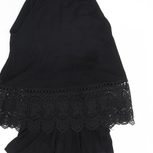 Boohoo Womens Black   Playsuit One-Piece Size 6