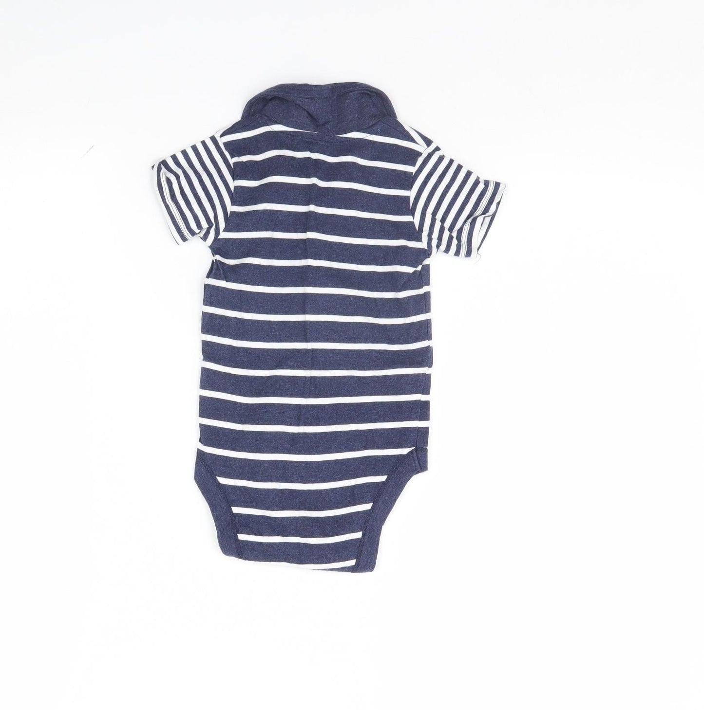 Nutmeg Baby Blue Striped  Babygrow One-Piece Size 12 Months
