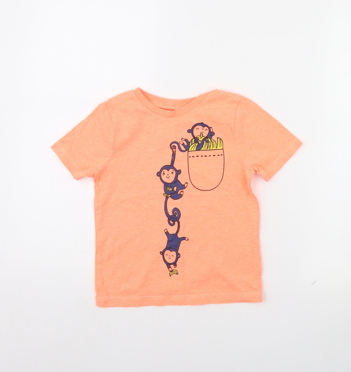 George Boys Orange   Basic T-Shirt Size 5 Years