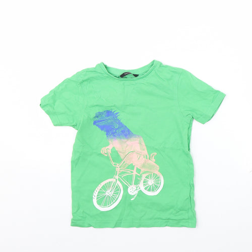 George Boys Green   Basic T-Shirt Size 5 Years  - Dinosaur
