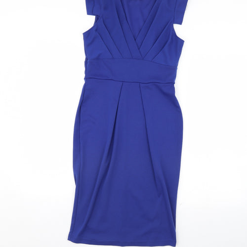 Billie & Blossom Womens Blue   Pencil Dress  Size 8