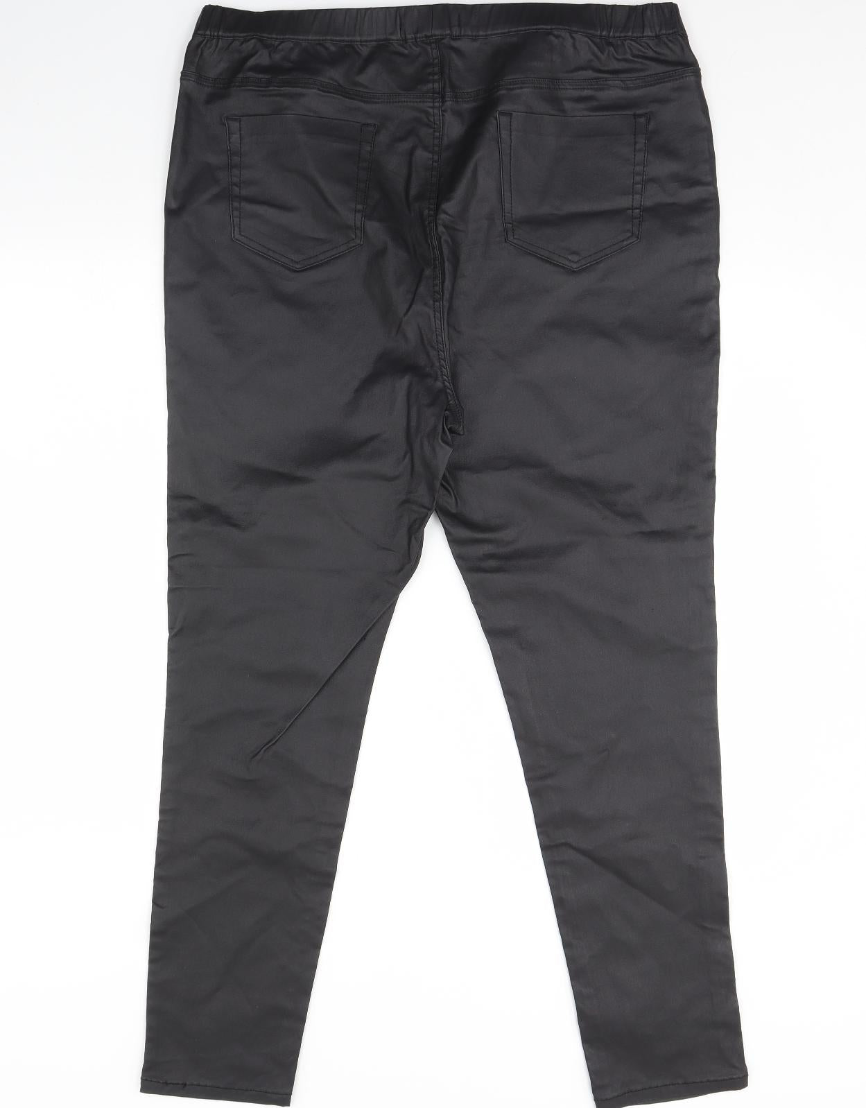 Preworn Womens Black   Capri Leggings Size 24 L31 in