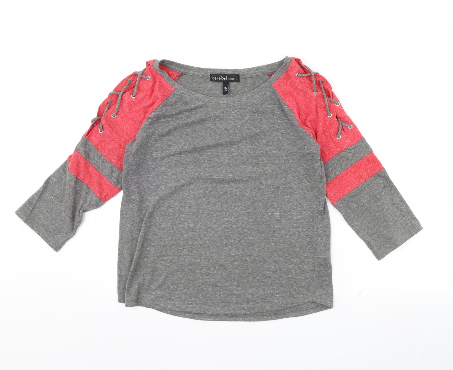 Derek Heart Womens Grey   Basic Blouse Size M