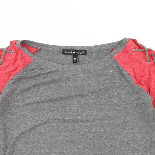 Derek Heart Womens Grey   Basic Blouse Size M