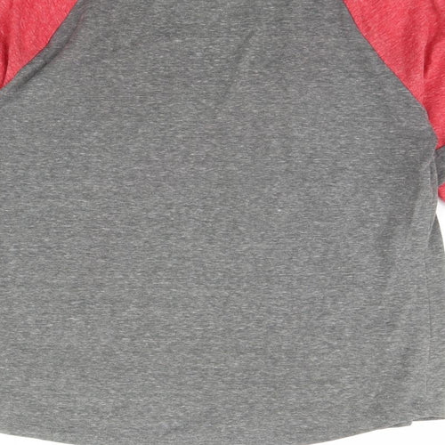 Derek Heart Womens Grey   Basic Blouse Size M