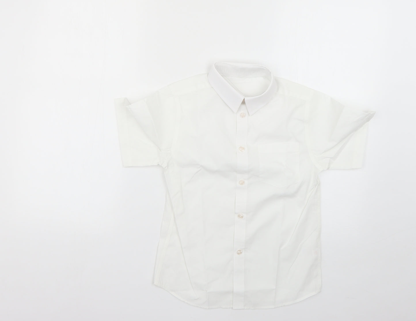 TU Boys White   Basic Button-Up Size 8 Years