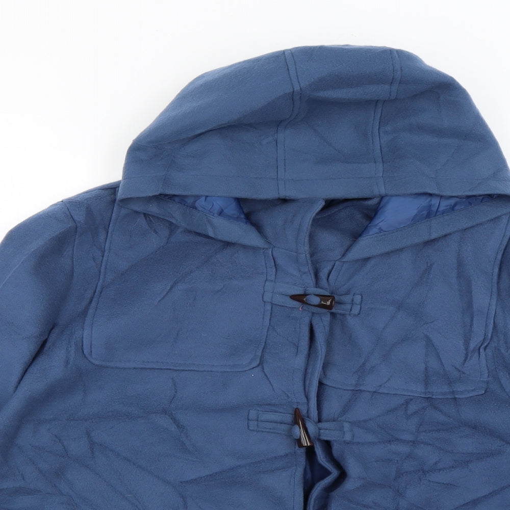 anne de lancay Womens Blue   Overcoat Coat Size XL