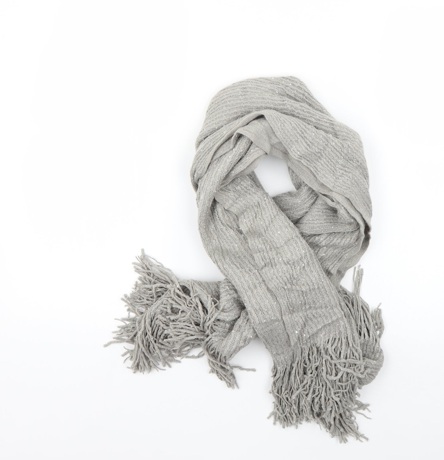 Preworn Womens Grey    Scarf