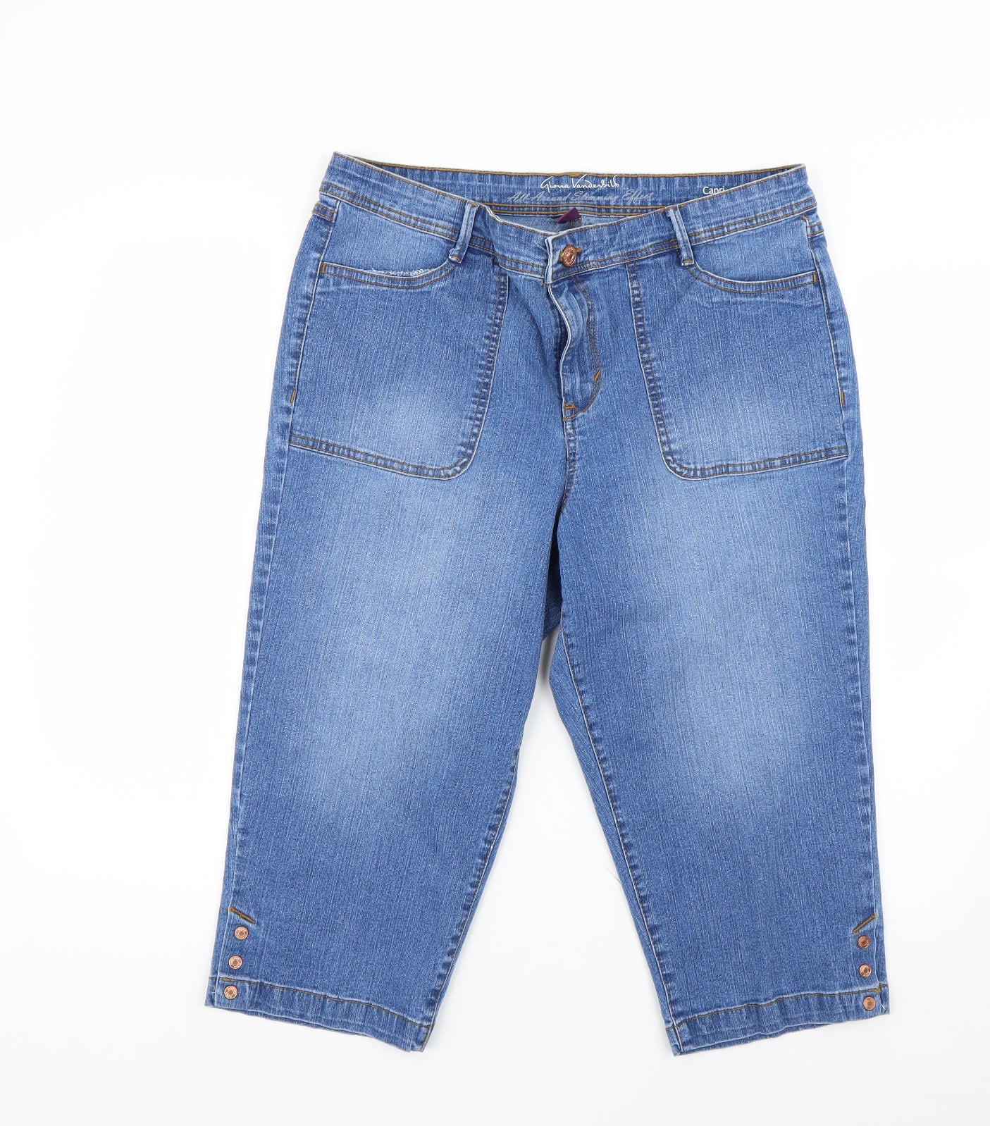 gloria vandesils Womens Blue   Cropped Jeans Size 14