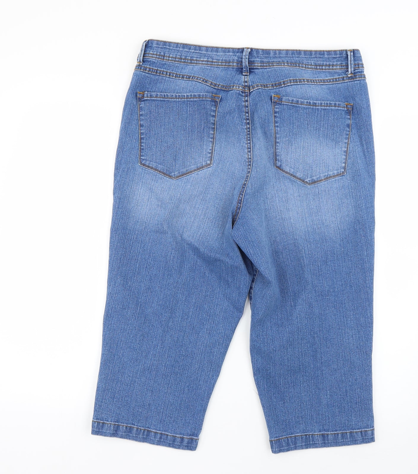 gloria vandesils Womens Blue   Cropped Jeans Size 14