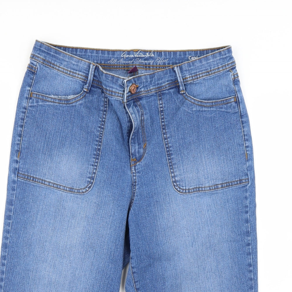 gloria vandesils Womens Blue   Cropped Jeans Size 14