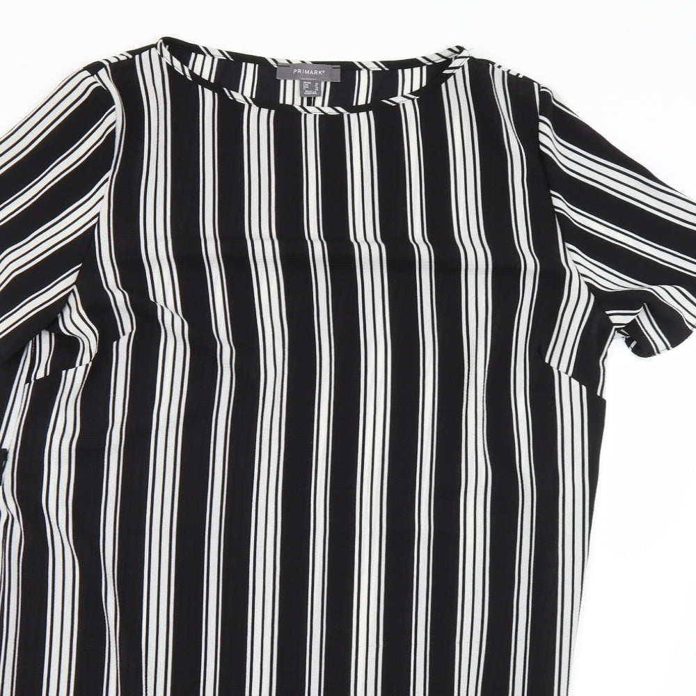 Primark Womens Multicoloured Striped  T-Shirt Dress  Size 16