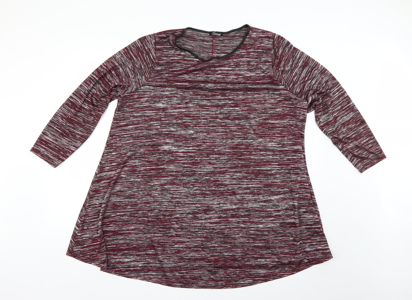 Yours Womens Purple Striped  Pullover Jumper Size 24