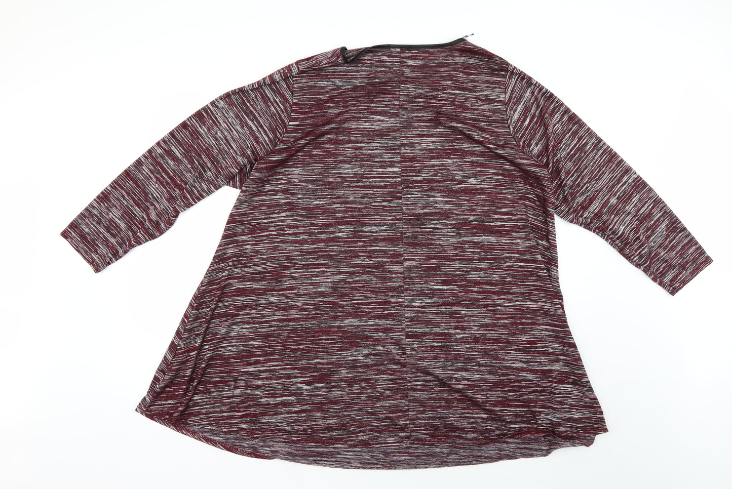 Yours Womens Purple Striped  Pullover Jumper Size 24