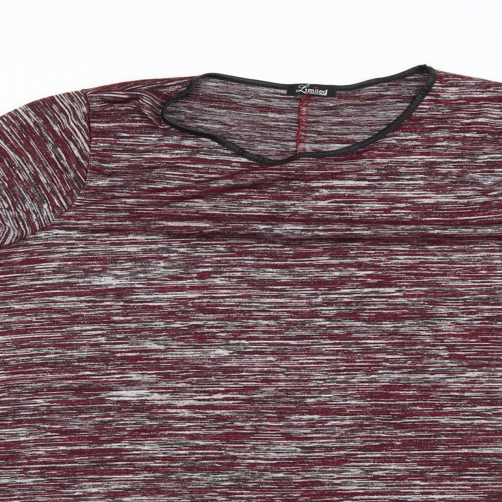 Yours Womens Purple Striped  Pullover Jumper Size 24