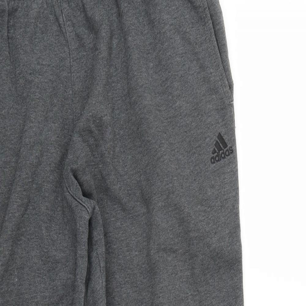 adidas Mens Grey   Jogger Trousers Size L L27 in